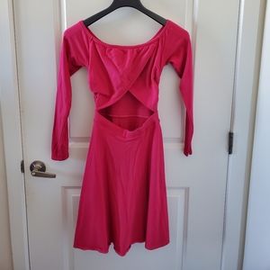Rebdolls pink cut-out skater dress. Size medium